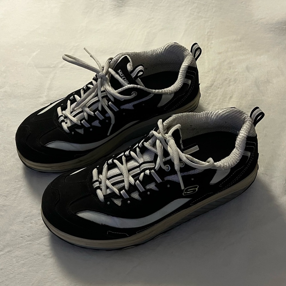 Skechers Black and White Athletic Sneakers